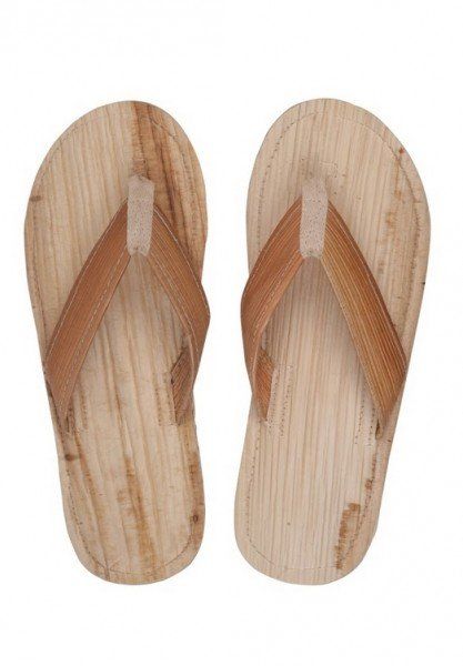 leaf palm slippers