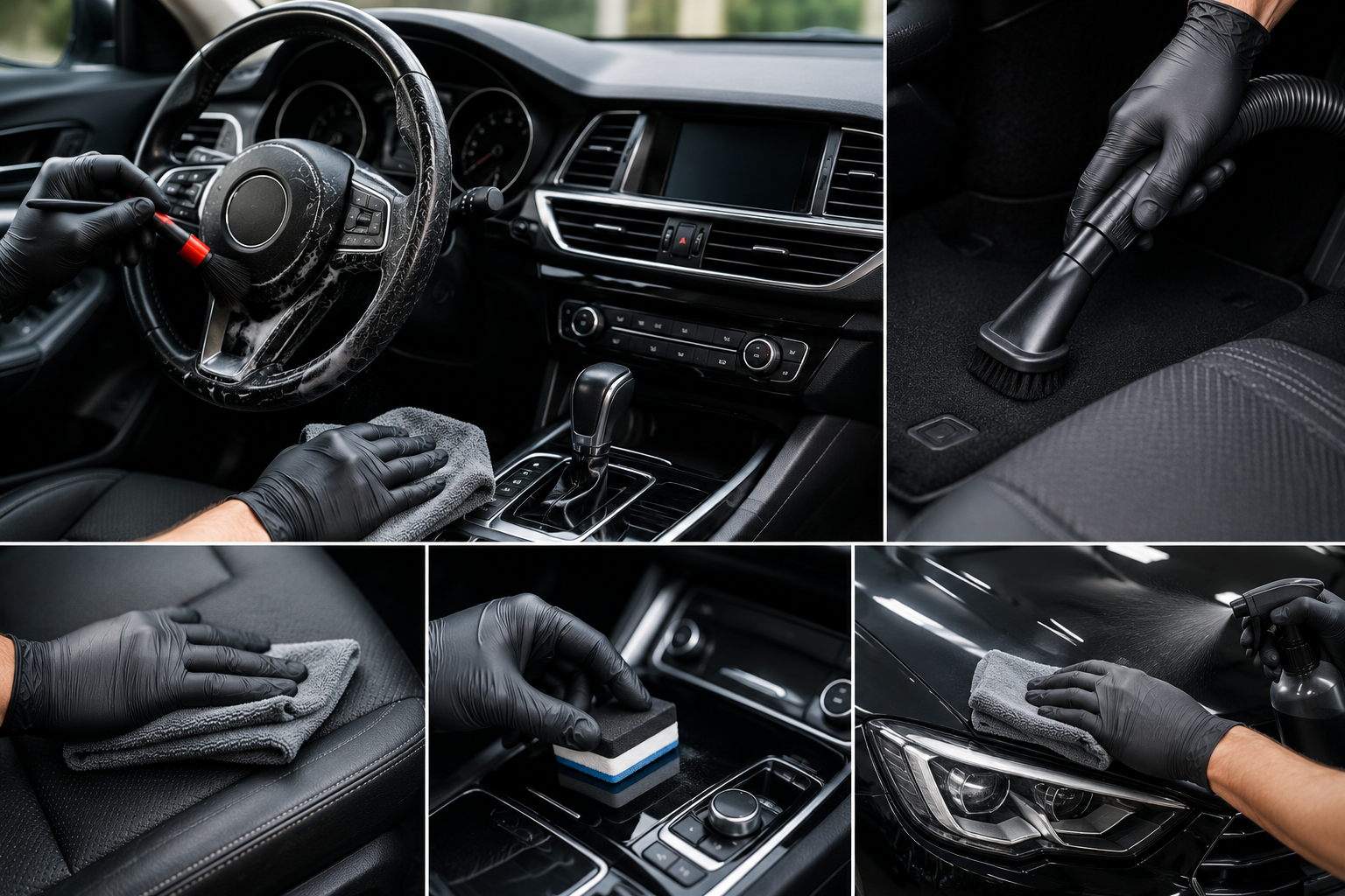 Professional Car Detailing Close-Ups