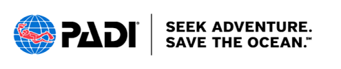 The padi logo says `` seek adventure . save the ocean . ''