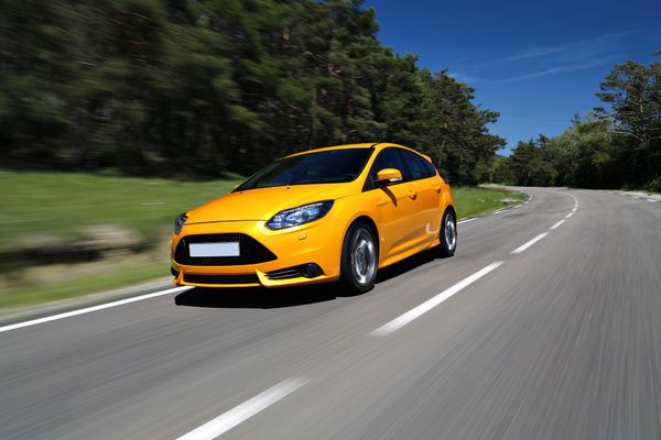 Yellow car on the road — Calexico, CA — Premier Registration Yellow car on the road — Calexico, CA — Premier Registration