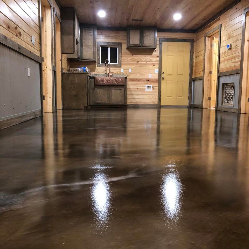 Polyurethane coated floor