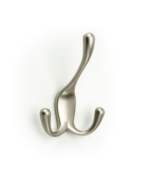 Matte Nickel Color Option For Three Way Hook Organizer