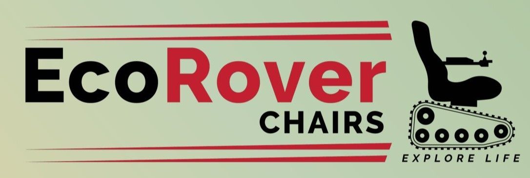 A logo for ecorover chairs with a silhouette of a chair