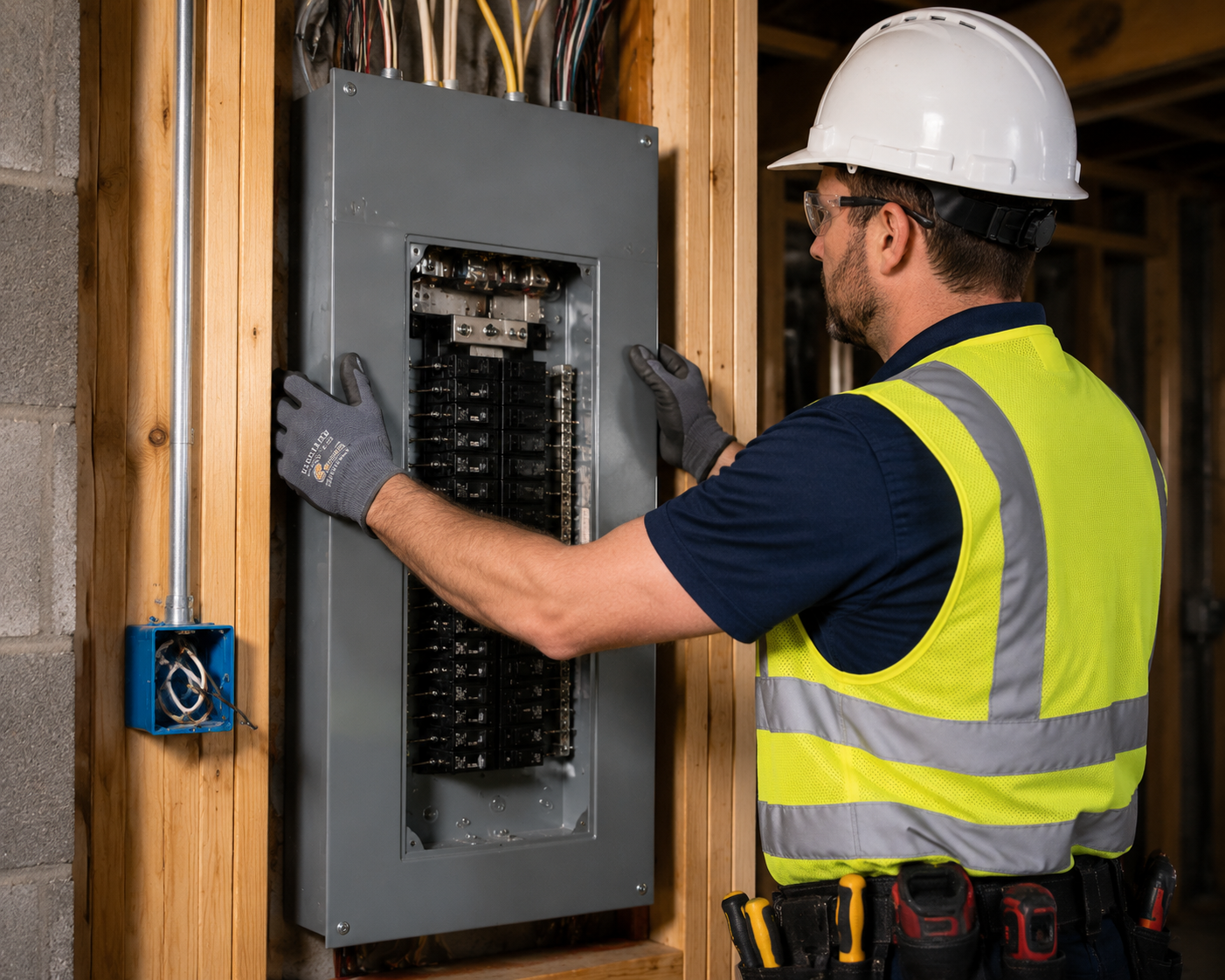 Professional electrical panel replacement by licensed electrician