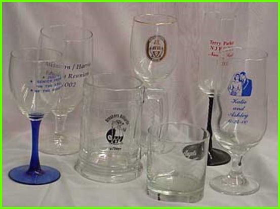 Silkscreened Glassware — Jacksonville, FL — Trophy Magic and Etch Masters