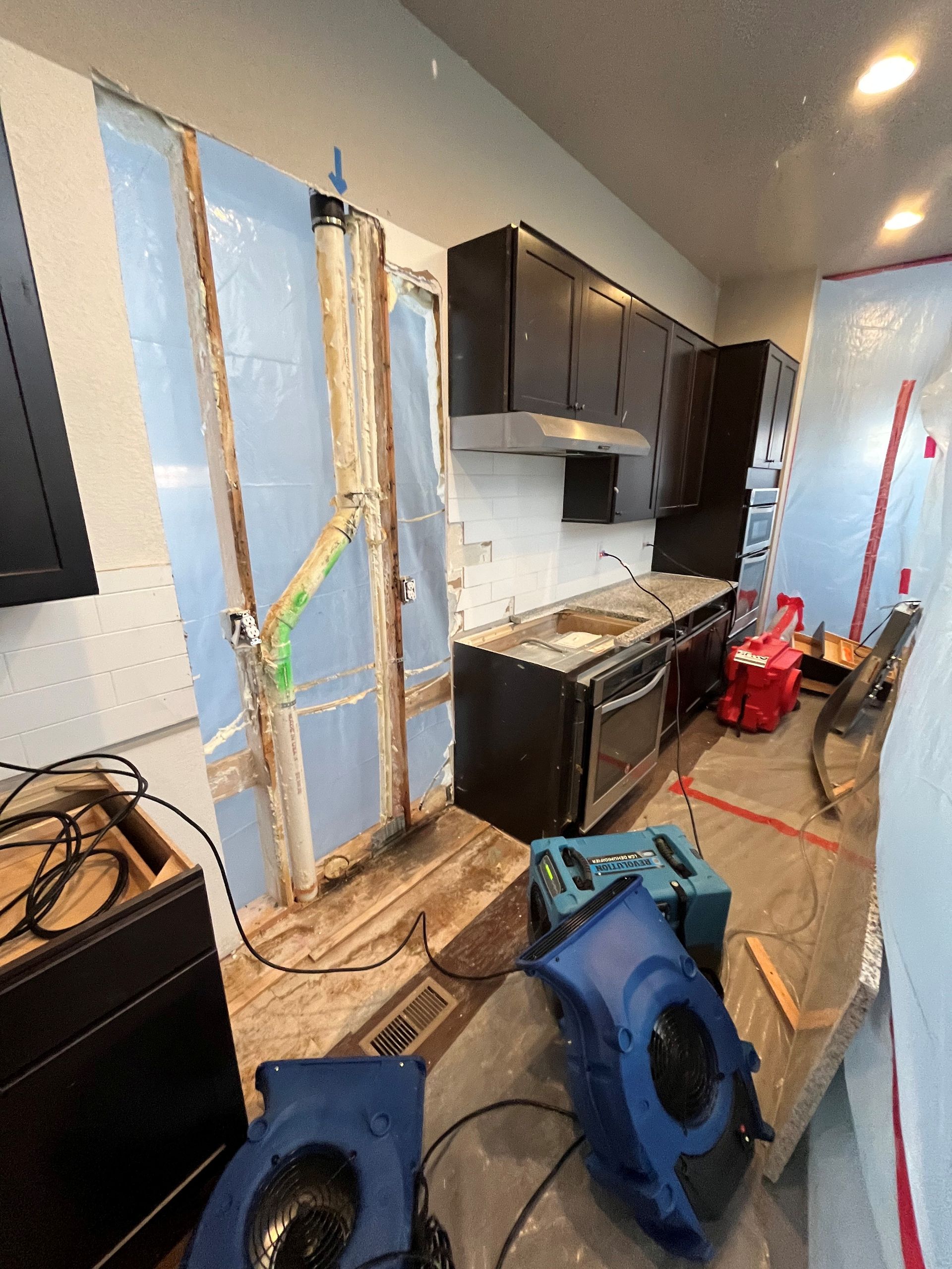 HRS Restoration Services interior demolition in Denver Colorado to prepare for structural restoration