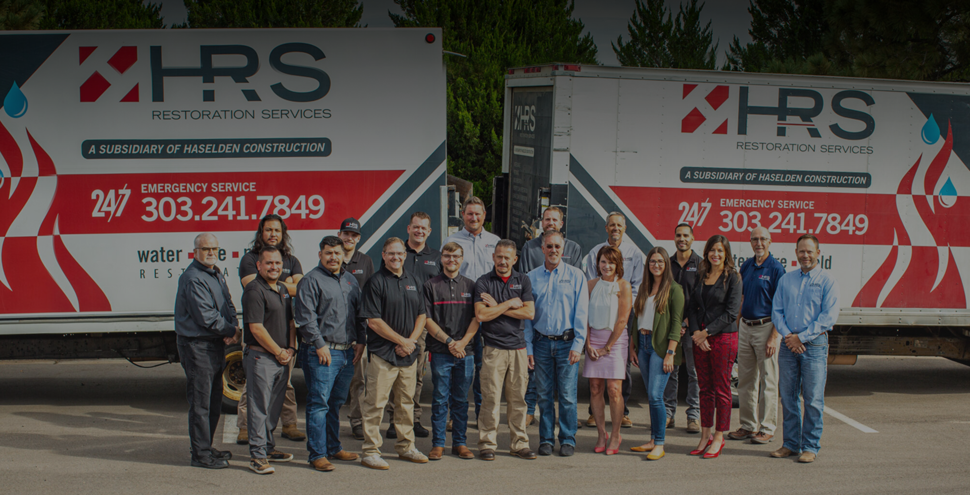 A. HRS Restoration Services team  in Denver, CO — IICRC-certified technicians ready for 24/7 emergency water, fire, and storm damage restoration. Call (303) 241-7849.
