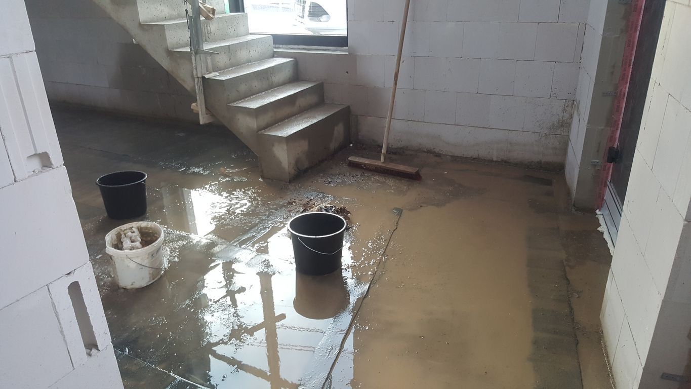 basement of a home with water damage