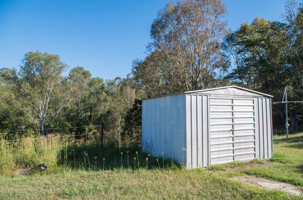A White Shed in A Field — ShedPro Constructions in Forster, NSW