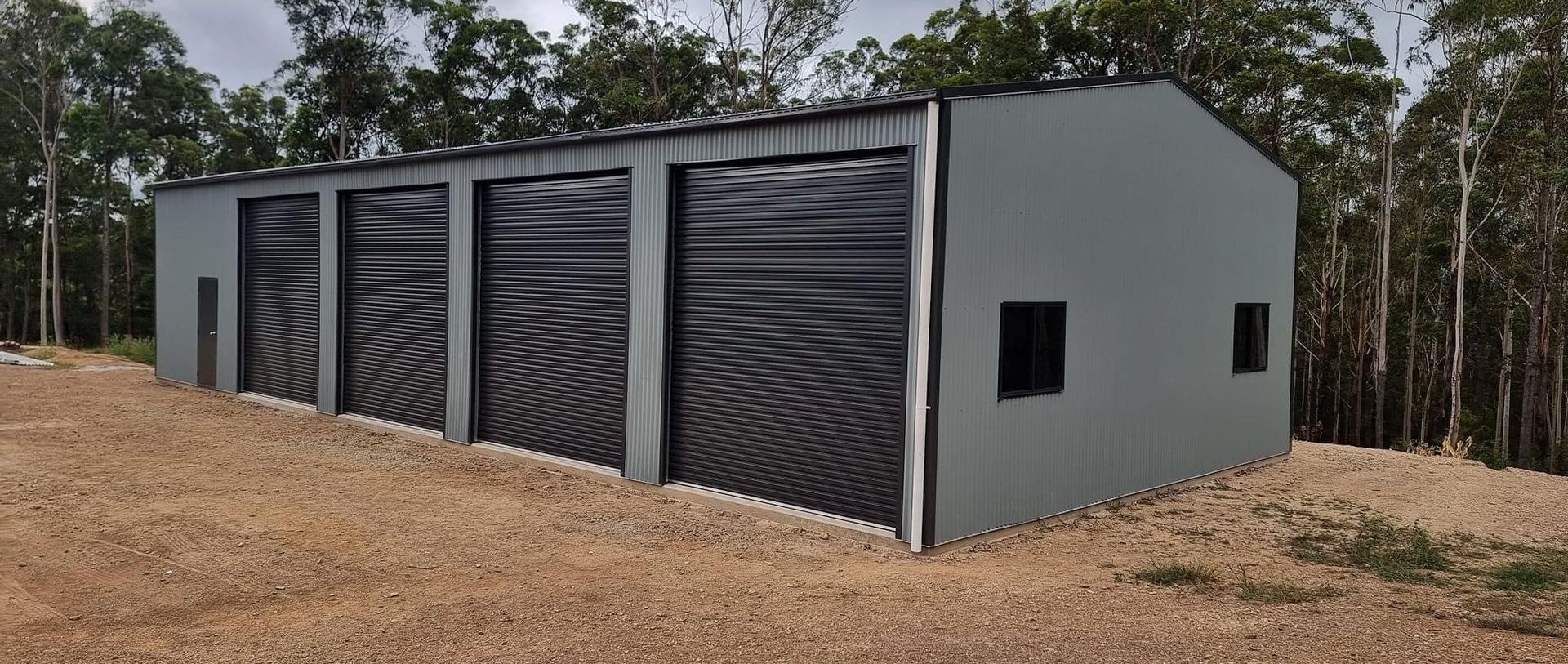 9x20x4.2 Grey and Nightsky Shed — ShedPro Constructions in Barrington Coast, NSW
