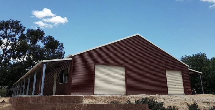 High Pitch Shed With Verandahs — ShedPro Constructions in Raymond Terrace, NSW