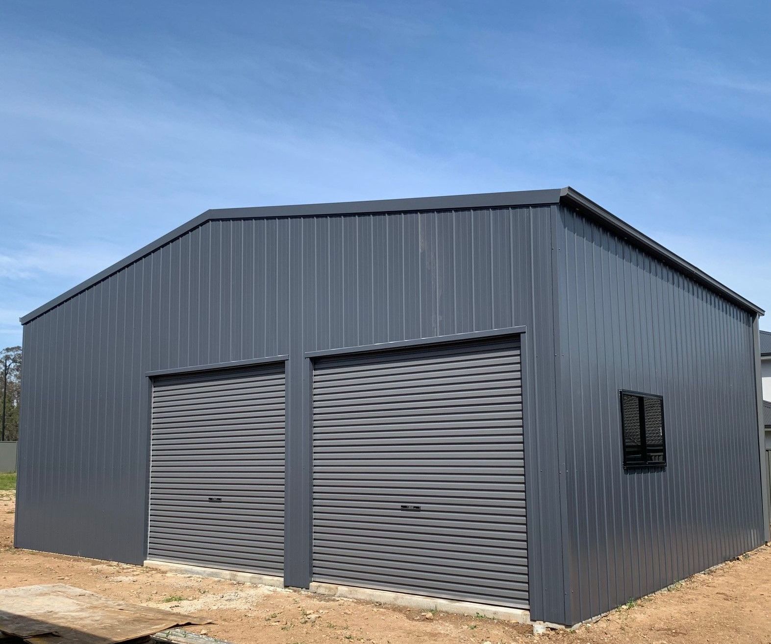 Large Double Door Thrumster Shed — ShedPro Constructions in Raymond Terrace, NSW