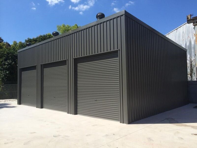 Skillion Roof Industrial Shed — ShedPro Constructions in Darawank, NSW