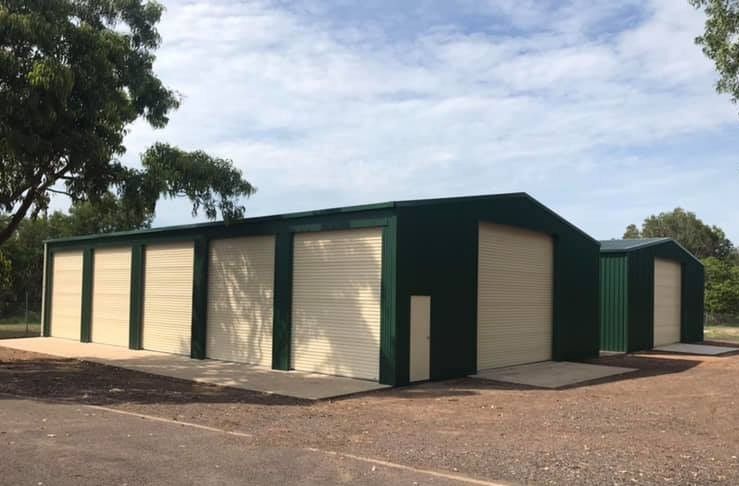 Commercial Green Storage Shed — ShedPro Constructions in Smiths Lake, NSW