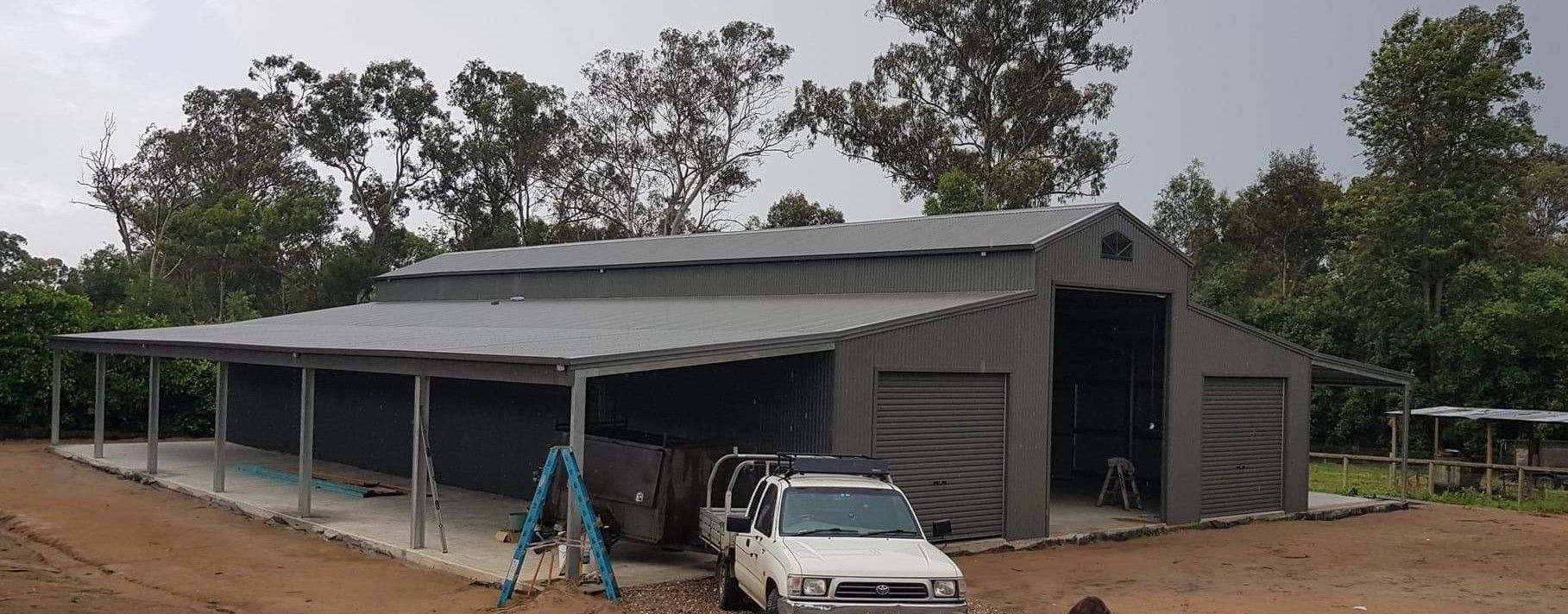 Barn With Lean To Each Side — ShedPro Constructions in Forster, NSW