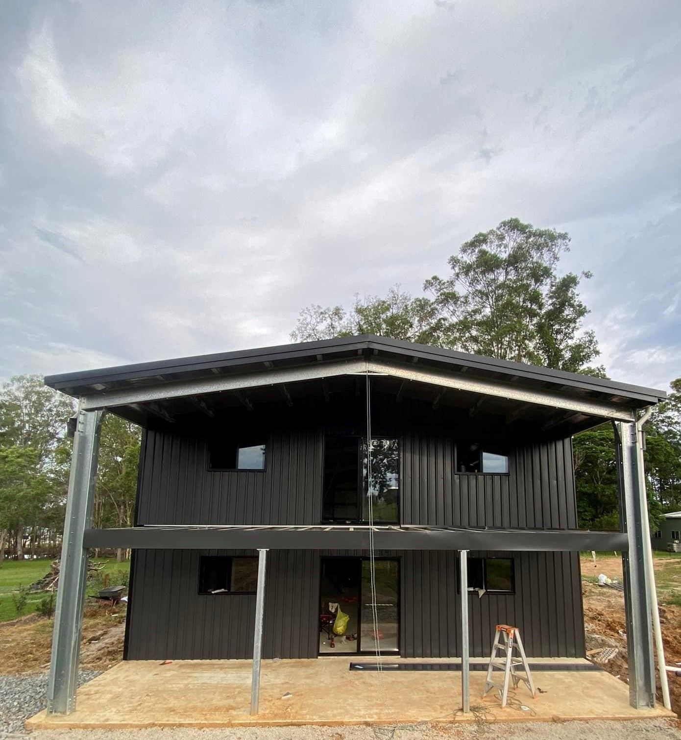 Shed House Front Deck — ShedPro Constructions in Darawank, NSW