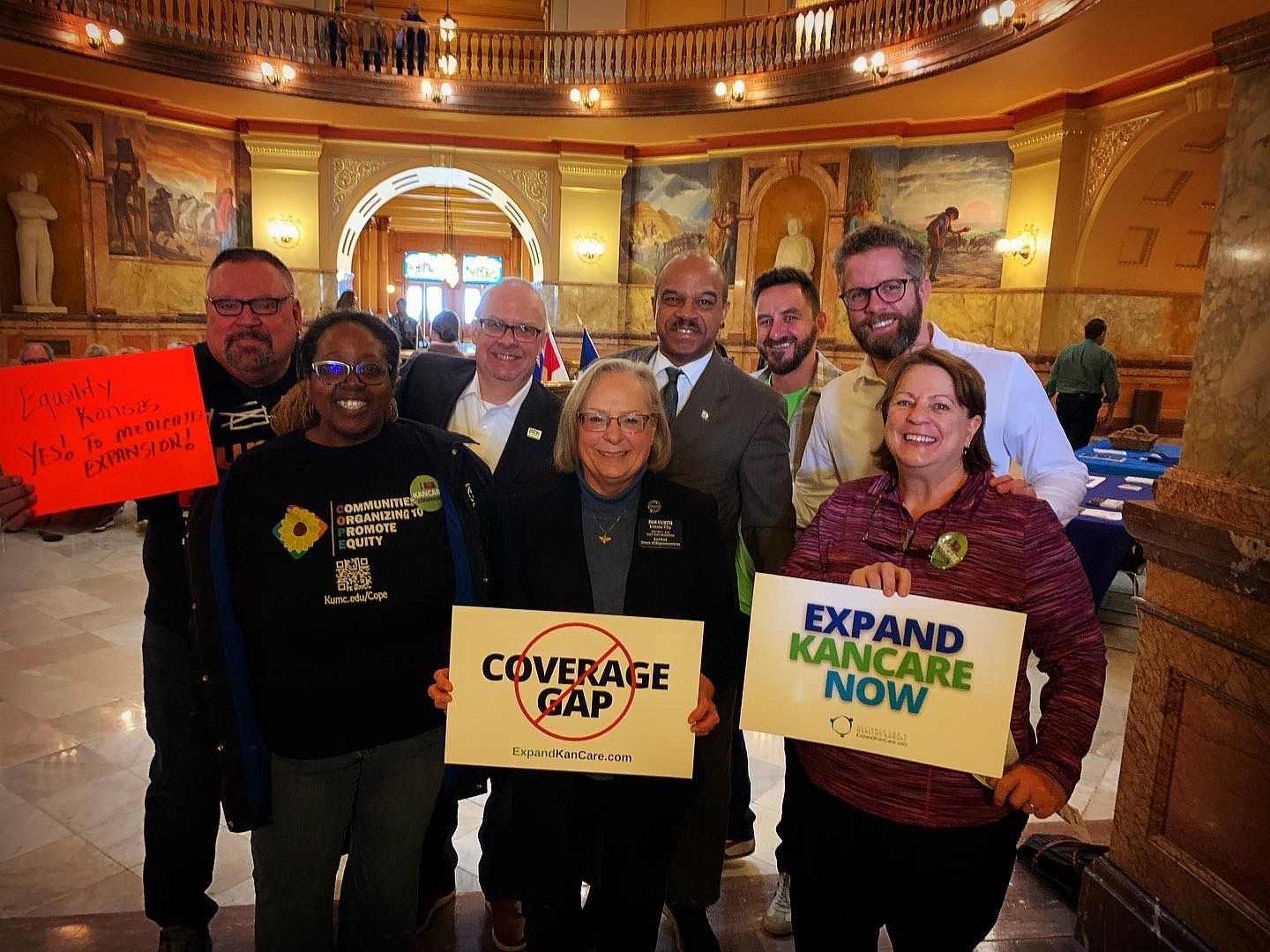Good show of support from WyCo at Medicaid Expansion Rally!