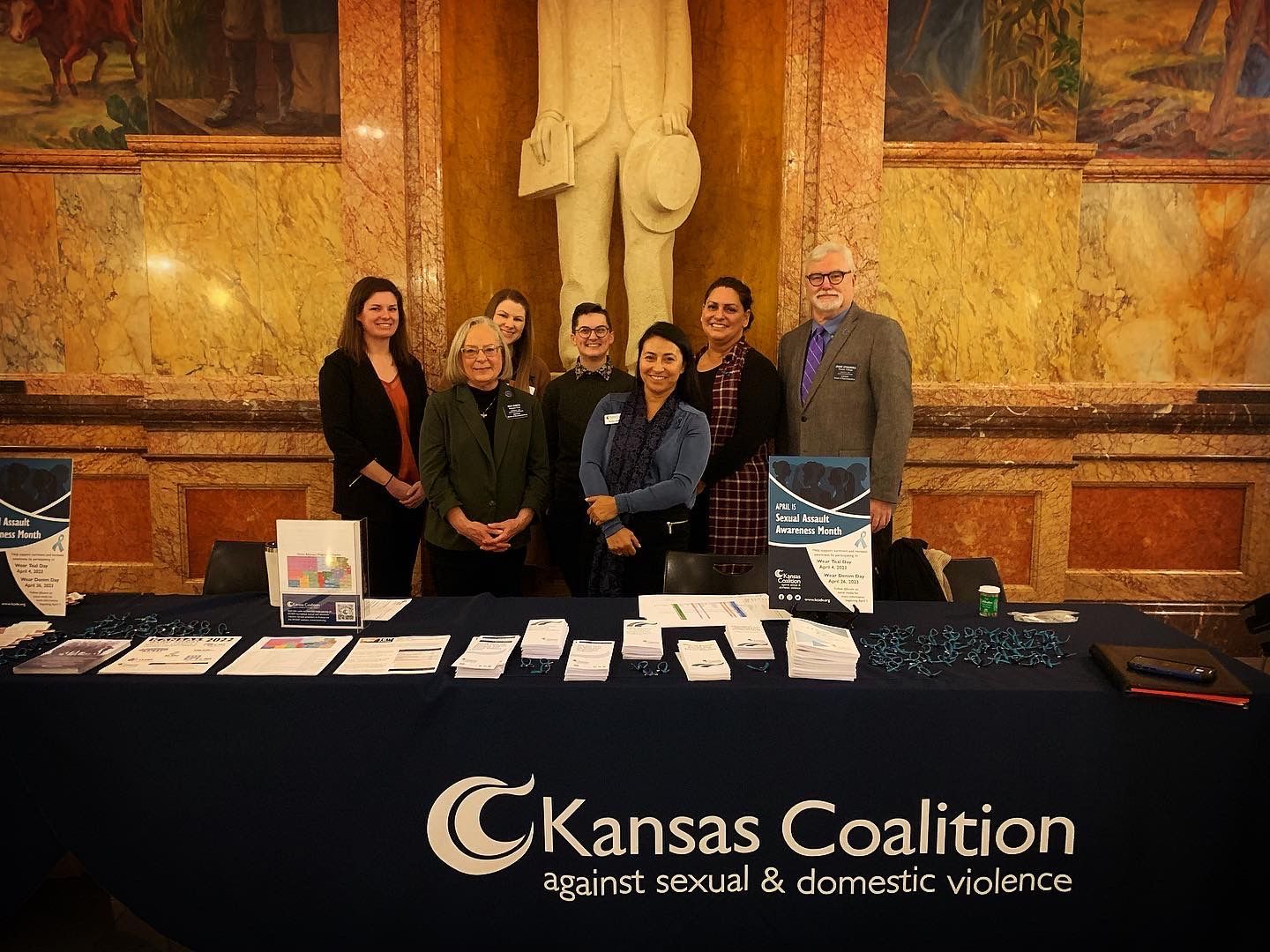 Rep Stogsdill and I with the KS Coalition against sexual & domestic violence.