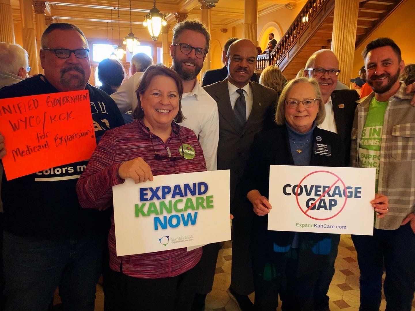 Good show of support from WyCo at Medicaid Expansion Rally!