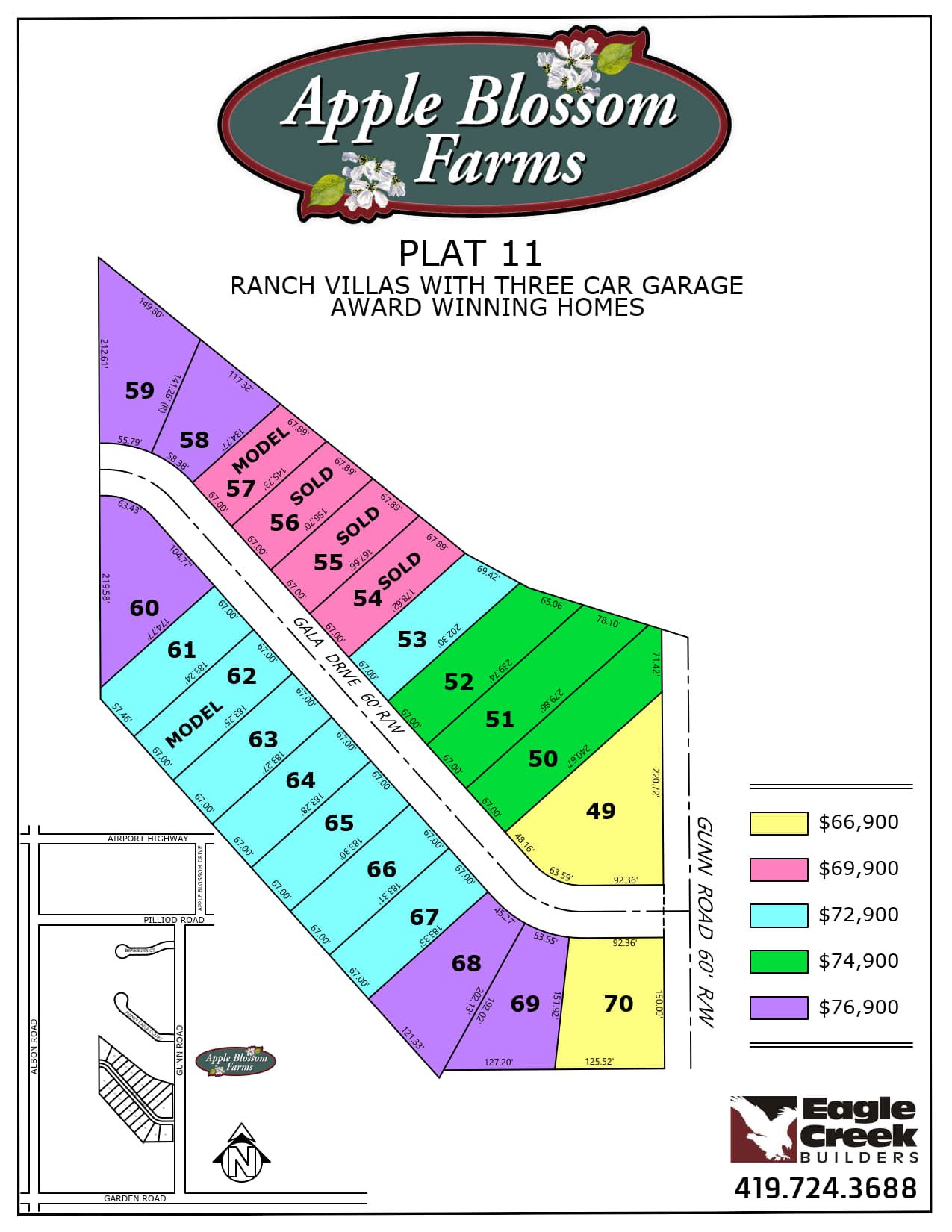 Wingate Meadows Plat Map - Eagle Creek Builders
