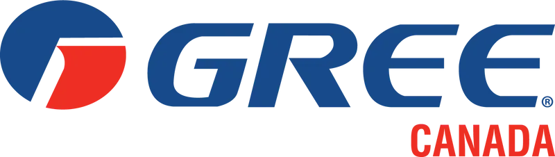 The gree canada logo is blue and red on a white background.
