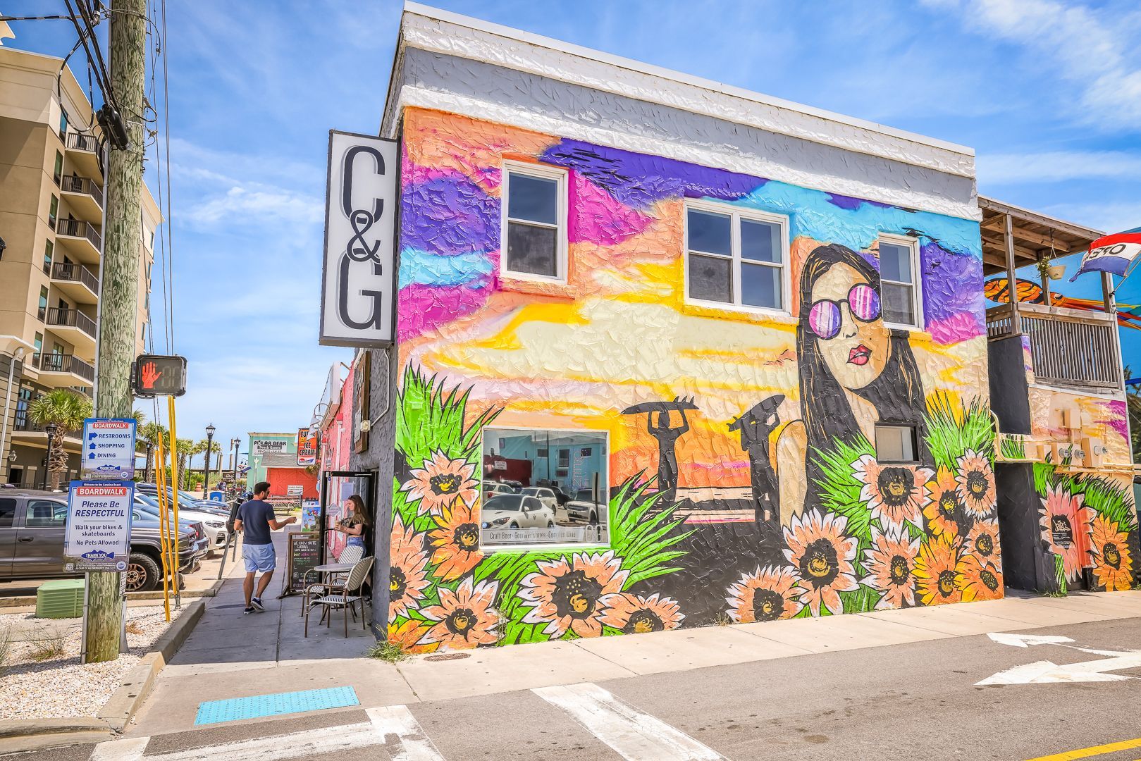 Beautiful mural at Dry Dock