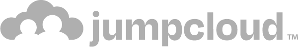 Logotipo da JumpCloud: gráfico de nuvem cinza ao lado da palavra 