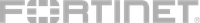 O logotipo da Fortinet, em cinza, sobre fundo branco.