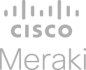 Logotipo da Cisco Meraki: texto cinza 