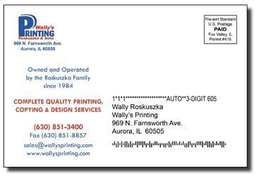 Sample Mailing Format — Aurora, IL — Wally’s Printing Sample Mailing Format — Aurora, IL — Wally’s Printing