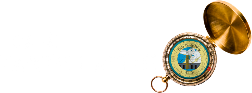 logo cafe tante pietje den oever met kompas