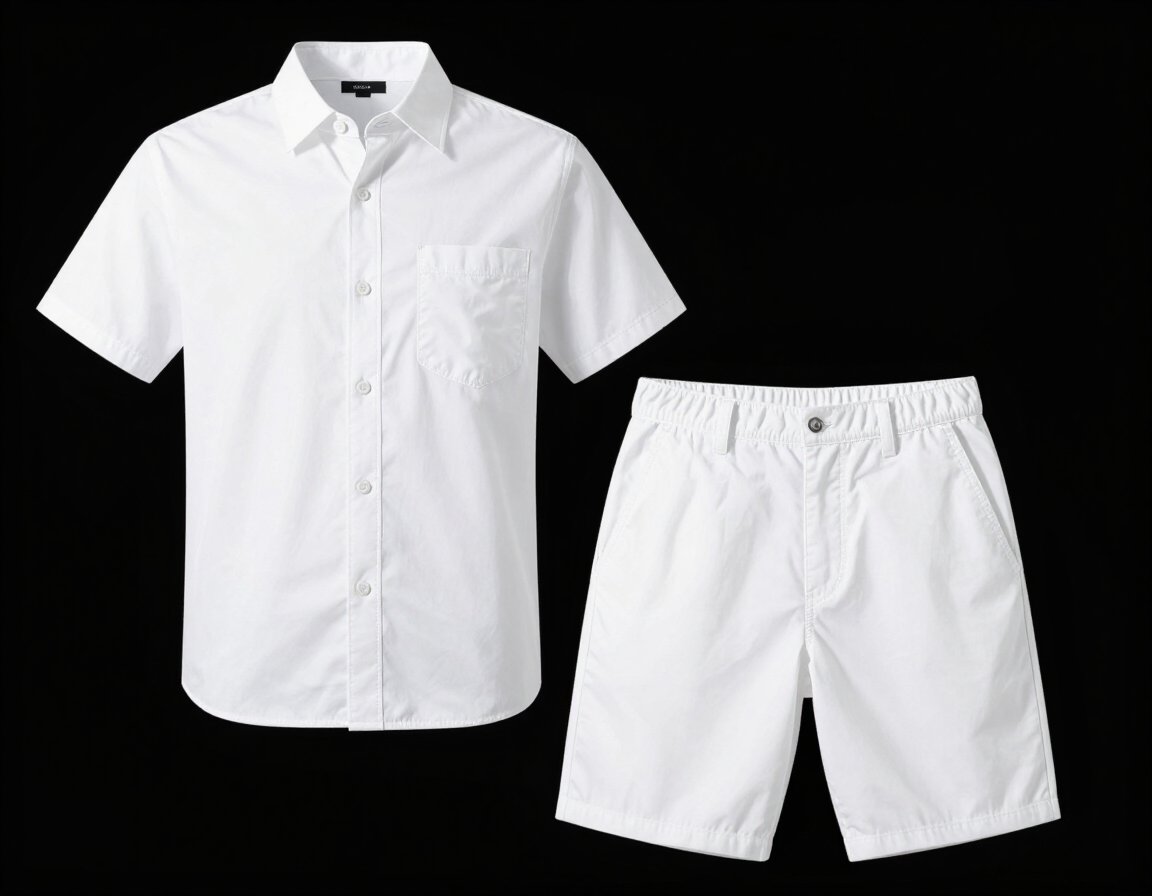 Conjunto masculino de camisa e bermuda