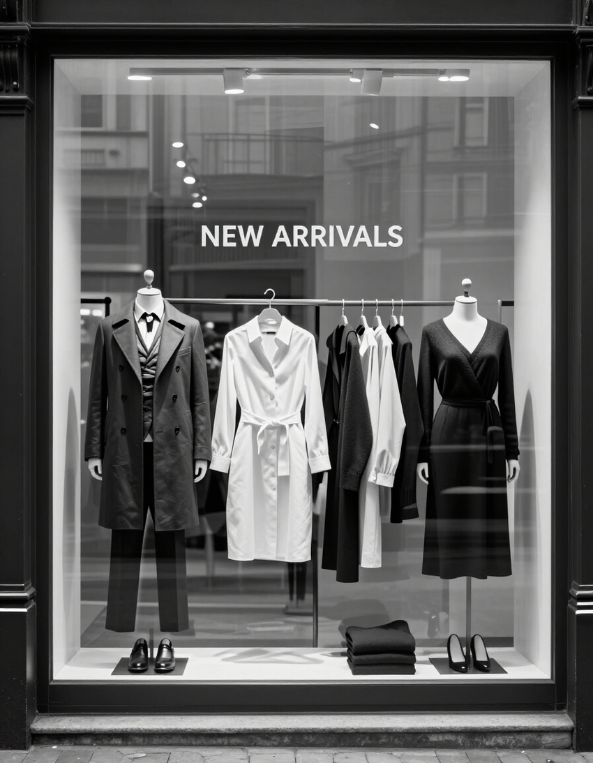 Vitrine com novidades