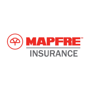 MAPFRE Insurance logo in red and gray on a white background