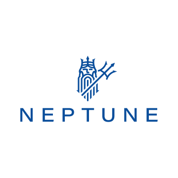 Blue Neptune logo with a stylized trident emblem above the word “NEPTUNE”