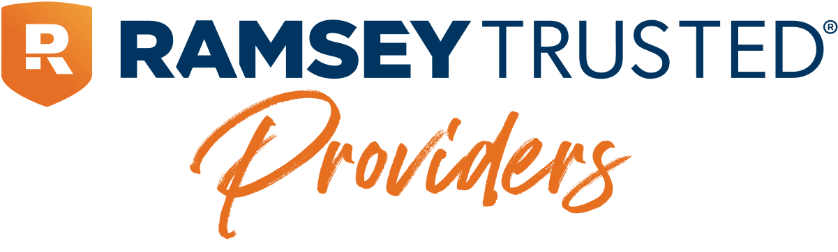 Ramsey Trusted Providers logo in orange and blue on white background