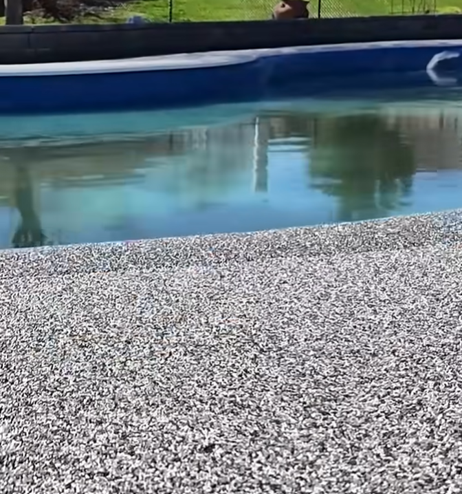 Epoxy Pool Deck with Anti Slip Surface
