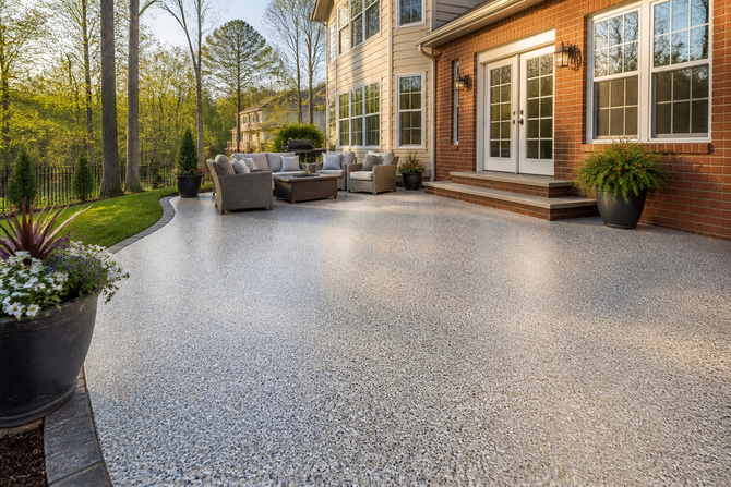 Linton Hall, VA Epoxy Patio