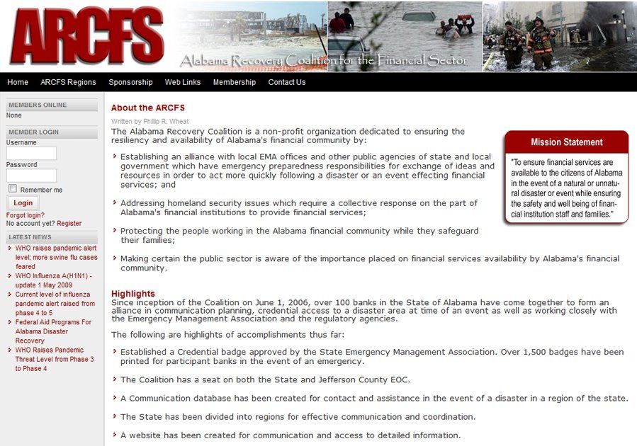 ARCFS Old Site