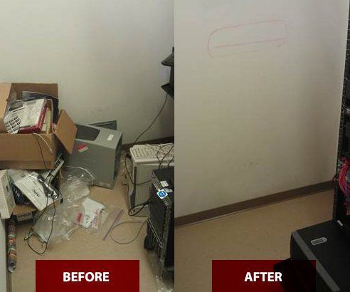 Server room after cleanup