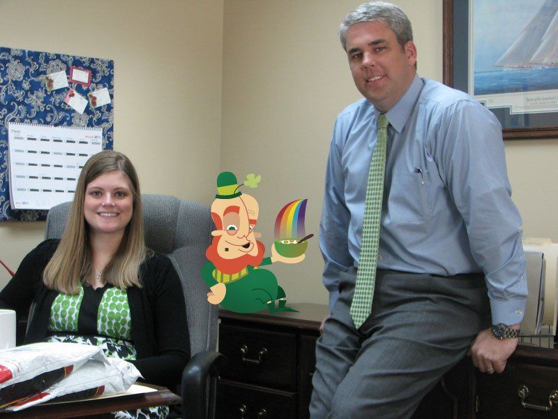 Staff St. Patrick's Day leprechaun hunt