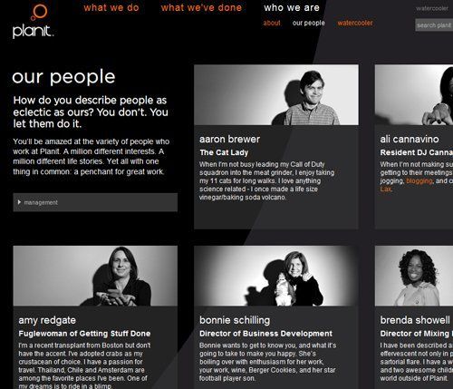 Example About Us page