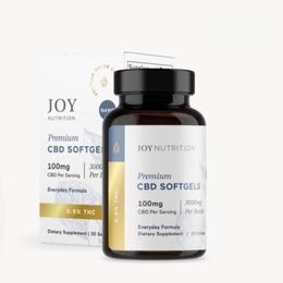 Joy nutrition premium cbd softgels 100mg cbd per serving