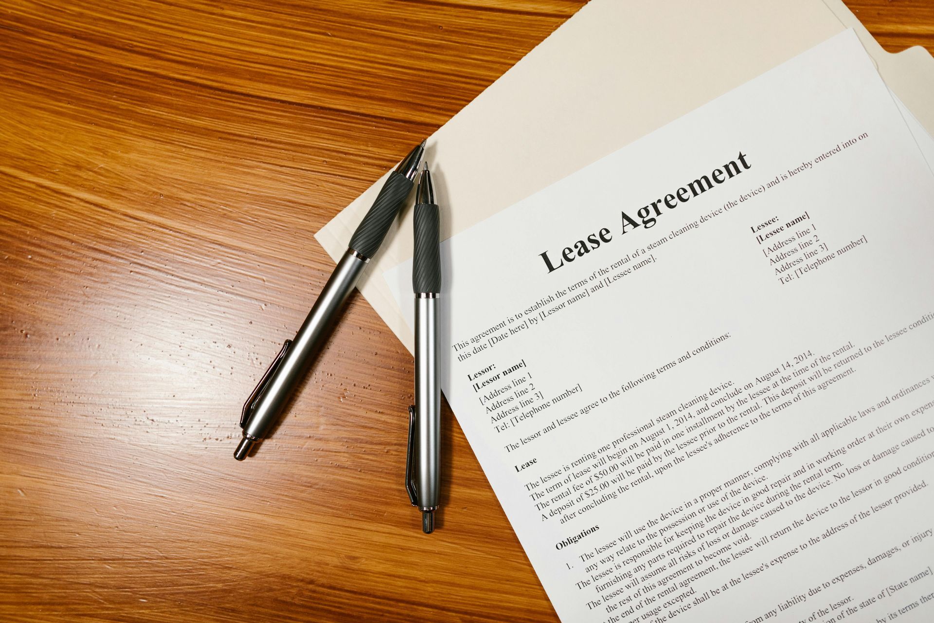 Lease agreement