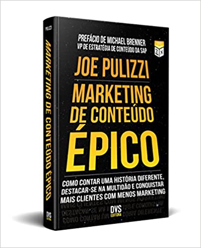 Um livro intitulado Marketing de Conteudo Epico de Joe Pulizzi