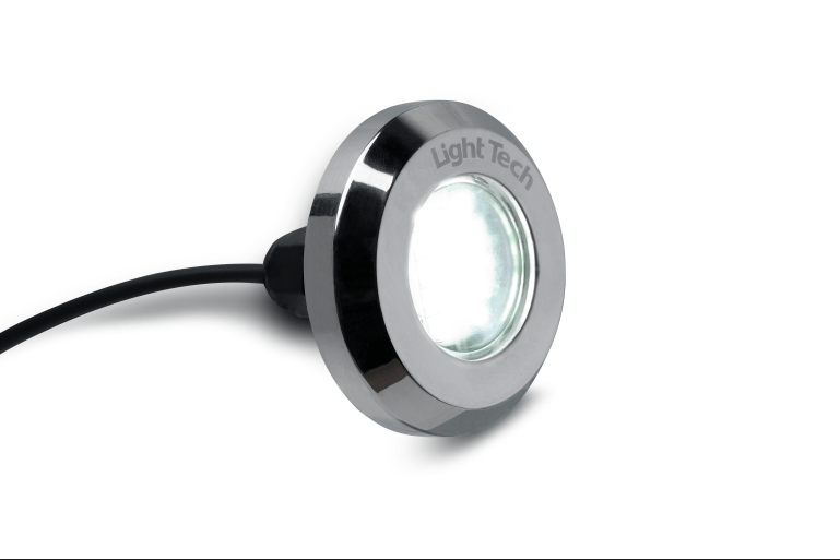 Uma luz com a palavra light tech nela