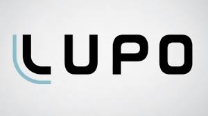 Um logotipo da lupo é mostrado em um fundo branco.