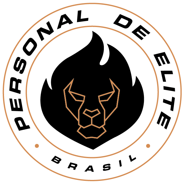 Um logotipo para personal de elite brasil com um leão