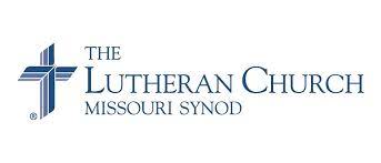 The blue logo of The Lutheran Church—Missouri Synod, featuring a stylized cross.