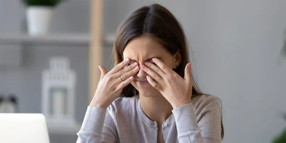 A girl blocking her eyes — New London, WI — Griebenow Eyecare Sc Clintonville